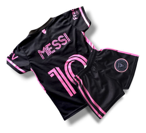 Conjunto Uniforme Futbol Messi Inter Miami Negro Messi 2