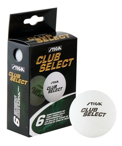 Set 6 Pelotas De Ping Pong Stiga Clup Select 