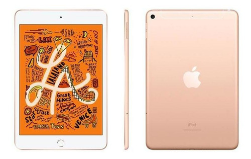 Imagem 2 de 2 de Apple iPad Mini 5, Tela Retina, 64gb, Wi-fi + Cellular