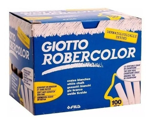 Tizas Giotto Robercolor X 100 Blancas Hipoalergenicas