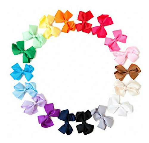 Ema Jane Grosgrain Hair Bow Clips De Bebé (headbands No Incl