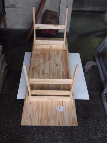 Imagen 8 de 10 de Mesa De Madera Pino Plegable 0.70 X2.00 Mts (quincho)-