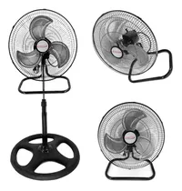 Comprar Ventilador Pie Pared Mesa 3 En 1 60w 3 Paletas Metálicas