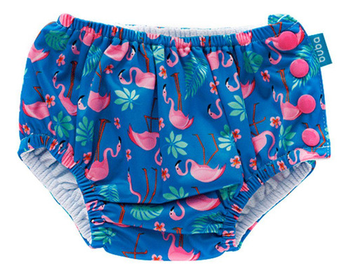 Biquíni De Banho Com Fralda Reutilizável Buba Flamingo