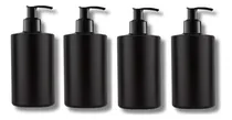 Comprar Kit 4 Dispensadores Negro Mate Plástico,jabón,shampoo. 250ml