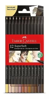 Lapices De Colores Faber Castell X12 Super Soft Tonos Piel