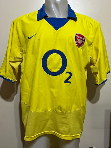 Camiseta Arsenal Inglaterra 2003 2004 Pires #7 Francia T. Xl