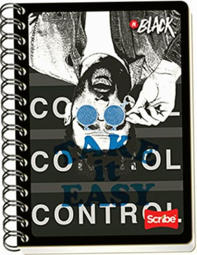 Scribe, Inblack, Cuaderno Francés Con Espiral Doble De