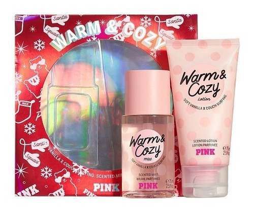 Set Body Splash + Crema Pink Victorias's Secret Warm & Cozy