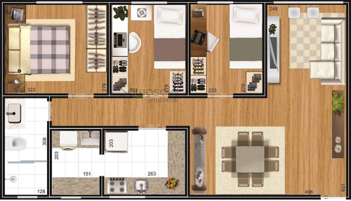 Apartamento A Venda No Bairro Campo Comprido Em Curitiba - - Ap-1004-1