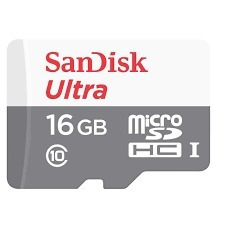Memoria Micro Sd Sandisk 16gb Clase 10 80mb/s Full Hd 1080p