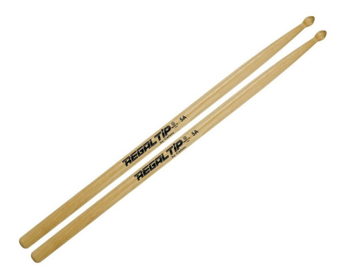 Regal Tip Hickory 5a Palillos Con Punta De Madera