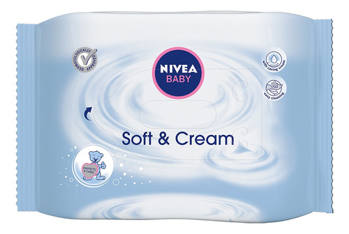 Toallitas Humectantes Nivea Baby Soft & Cream - 63 Piezas