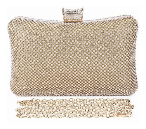 Bolsa Fiesta Dama Elegante Noche Bolso Noche De Fiesta Color Oro