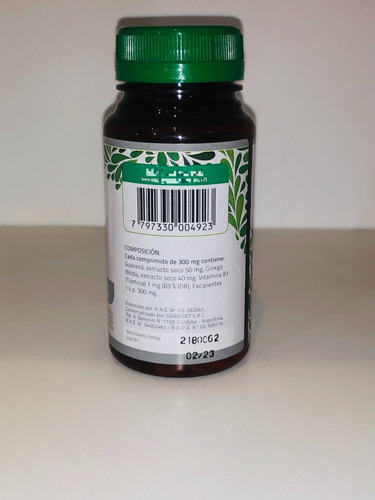 Imagen 4 de 4 de Ginkgo Biloba Plus 30 Comp Concentración Memoria Inelectual