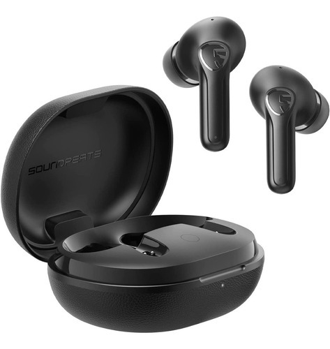 Audífonos Soundpeats Inalámbricos Life Bluetooth 5.2 Enc Color Negro