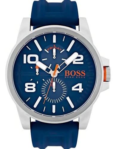 Relógio Hugo Boss 1550008 Cor da pulseira: azul, cor da moldura, prata, cor de fundo, azul