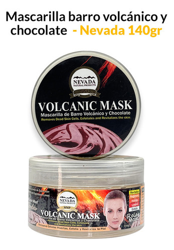 Mascarilla Barro Volcánico Y Chocolate 140g - Nevada