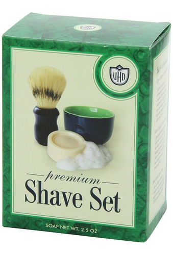 Van Der Hagen Premium Shave Set (2,5 Oz Jabón, Bowl, Brush)