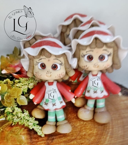 Moranguinho Em Biscuit -apliques 12 Cm