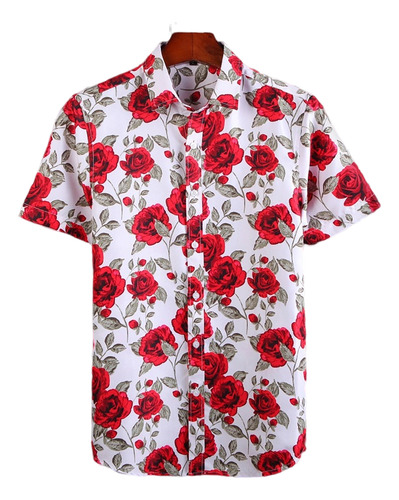 Blusa Versátil, Camisa Grande Para Hombre, Talla Playa, Colo