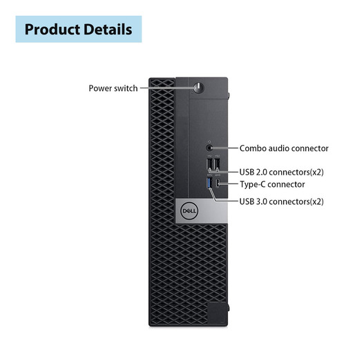 Pc Dell Optiplex 7050 Sff I5-6500t 16gb 512gb Ssd Monitor 24 (Reacondicionado)