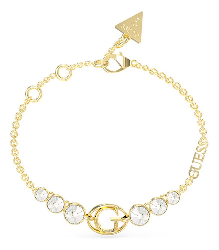 Pulsera Guess Para Mujer Color Dorado Accesorios Dama Diámetro 10 " Largo 20 cm