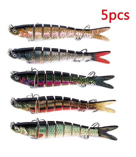 5pcs Robótica Pesca Isca Que Nada