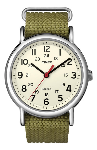 Timex Reloj Unisex Weekender De 1.496 in, Verde -oliva, Cl.