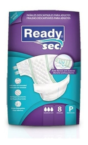 Pañales para adultos Ready Sec Panal Pequeño x 8 u