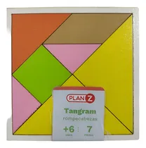 Comprar Rompecabezas Tangram Juego Ingenio Didactico Madera Niños