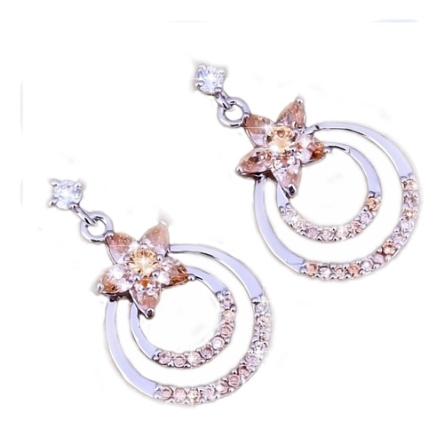 Aros Preciosos Mariposas Con Cubic Zirconias Brunette