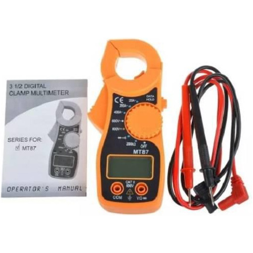 Amperímetro Multimetro Tester Tenaza Mt087 Rango Automático