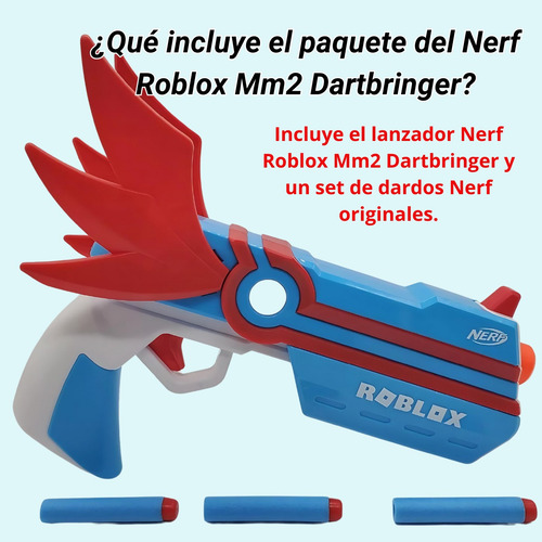 Nerf Roblox Mm2 Dartbringer Hasbro Original Coleccionable