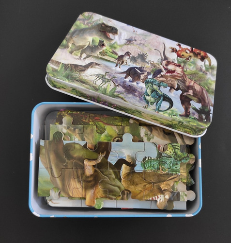 Imagen 4 de 6 de Rompecabezas Dinosaurio Para Niño Regala Juguete, 100 Piezas