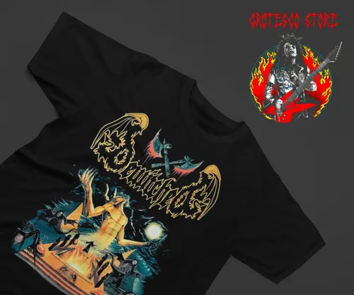 Camiseta Heavy Doom Black Thrash Metal Music Bewitched C5