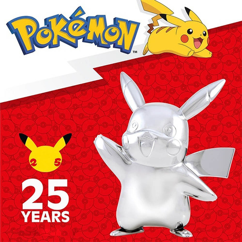 Pokémon Celebrate Figuras De Batalha Prata - Pikachu 7cm