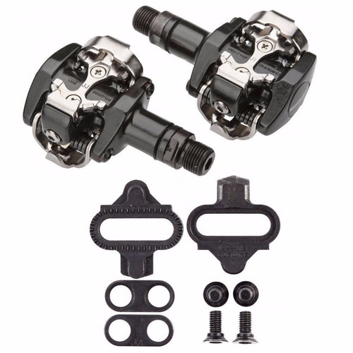 Pedales Automaticos Shimano 505 Mtb Calas Negros Pd-m505