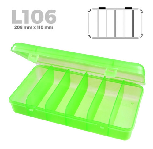 Caja Organizador Plastico 6 Divisiones Pesca Multiuso