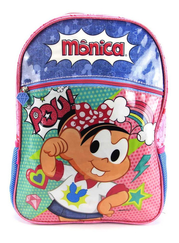 Mochila De Costas Infantil Monica Super G Pacific Cor Rosa