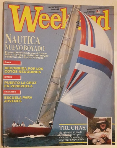 Revista Weekend N° 282 Marzo 1996 Nautica Caza Pesca Buceo 