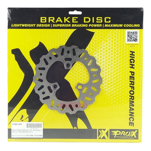 Disco Freno Delantero Trx 400ex/x 99-14 450r/er 04-13  Prox