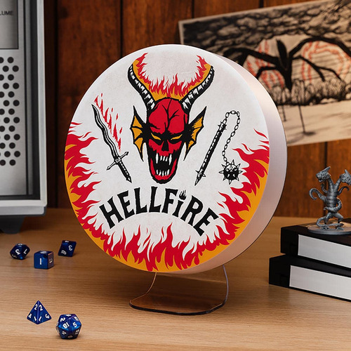 Luz De Montaje Hellfire Club Logo Stranger Things Color De La Estructura Color De La Pantalla