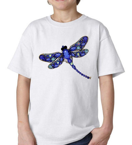 Remera De Niño Libelula Dragonfly Piedras Diseño