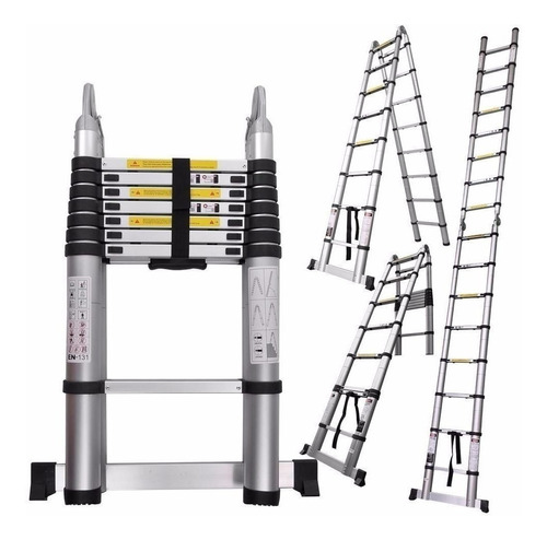 Escalera Telescópica Retráctil 3.8 Metros