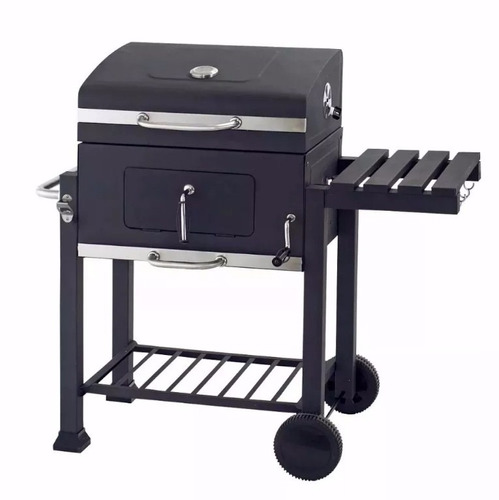 Parrilla Movil Chulengo Asador Con Medidor Temp. Lusqtoff