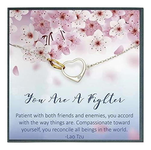 Pulsera De Dije - Grace Of Pearl Fighter Quote Gift For Wom