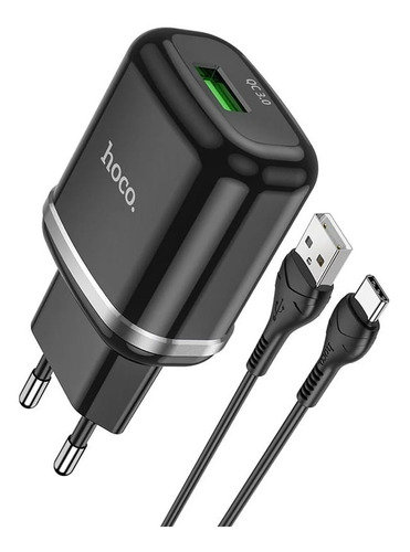 Cargador Usb Tipo C Carga Rápida 3.0 18w Marca Hoco