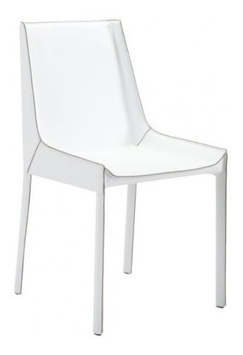 Silla De Comedor Modelo Fashion - Blanco Këssa Muebles