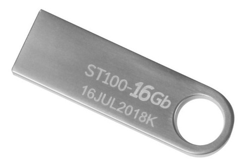 Kit 10 Memoria Usb Stylos Tech St100 16gb 2.0 Plateado Color Plateado